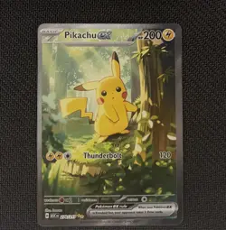 Pokemon Pikachu EX 276/217 Holo Rare Basic HP 200 Pokemon TCG Card Stock - Image 1