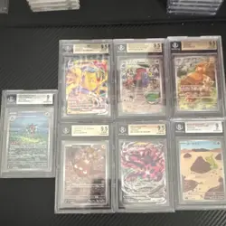 Beckett Graded Pokemon Japanese Cards Lot of 7 - Image 1