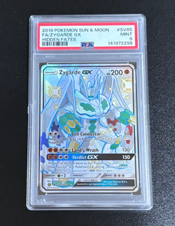 Zygarde GX Pokemon Card SV65/SV94 Hidden Fates PSA 9 - Image 1