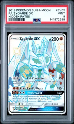 Zygarde GX Pokemon Card SV65/SV94 Hidden Fates PSA 9 - Image 2