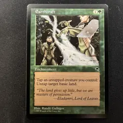 MTG Earthcraft Tempest NM Regular Rare Magic The Gathering Card - Image 1