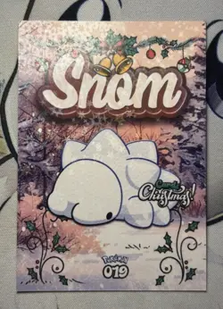 Pokemon Christmas Prisma Peru Exclusive Card Snom - Image 1