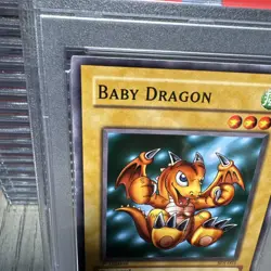 2003 Yu-Gi-Oh! Baby Dragon #003 1st Edition SDJ PSA 7 NM - Image 4