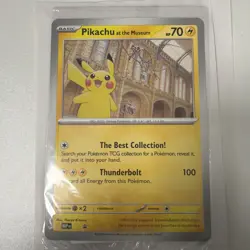 Pikachu At The Museum national history museum JUMBO Promo card - SEALED - Image 1