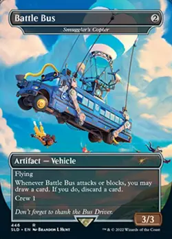 1x Battle Bus (Smuggler's Copter) ~~ Borderless (446) - Foil NM-Mint, English Se - Image 1
