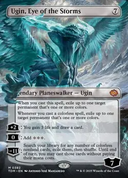 MTG - (Borderless) UGIN, EYE OF THE STORMS - Tarkir Dragonstorm (M) - Image 1