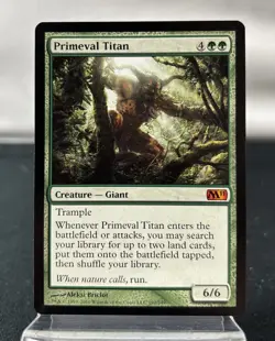 Magic The Gathering (MTG) Primeval Titan Core Set 2011 Mythic Creature Green 192 - Image 1