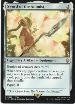 MTG: Final Fantasy Commander: Sword of the Animist: Lightly Played Condition - Image 1