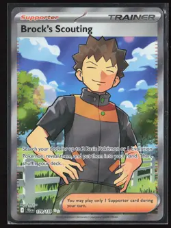 Brock's Scouting 179/159 Ultra Rare Journey Together Pokemon TCG NM - Image 1