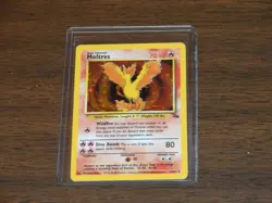 Pokemon TCG Moltres 12/62 Fossil Holo - Unlimited - Near Mint - Image 1