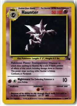 Haunter ⭐ 6/62 Holo Rare Fossil 1999 Pokemon NM/LP - Image 1
