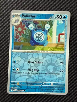 061/165 - Poliwhirl - Pokemon Scarlet & Violet 151 - Reverse Holo - Image 1