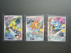 Pokemon 2026 First Partner Illustration Series 1 Promos Turtwig Chimchar Piplup - Image 1