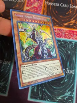 Yu-Gi-Oh! Armed Dragon Thunder LV10 BLVO-EN001 Secret Rare 1st Edition NM - Image 2