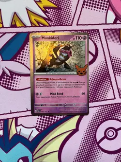 Pokemon TCG- Munkidori 095/167 - Trick or Trade Stamp - Twilight Masquerade - NM - Image 1