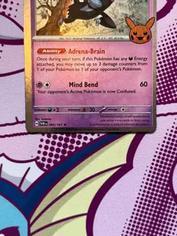 Pokemon TCG- Munkidori 095/167 - Trick or Trade Stamp - Twilight Masquerade - NM - Image 4