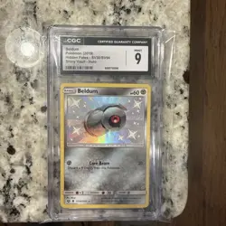 2019 Pokemon SM Hidden Fates Beldum Shiny Vault Rare #SV30/SV94 CGC 9 - Image 1