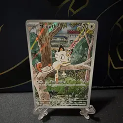 Pokemon Meowth Phantasmal Flames 106/094 Illustration Rare 70 HP Fury Swipes - Image 1