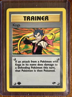 [NM] 2000 Pokemon Gym Challenge Koga 1st Edition 106/132 Rare - Image 1