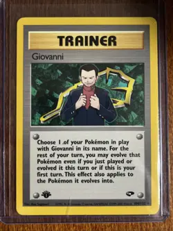 [NM] 2000 Pokemon Gym Challenge Giovanni 1st Edition 104/132 Rare - Image 1
