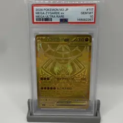 Pokemon Mega Zygarde EX Mega Ultra Rare PSA 10 M3 JP 117 Japanese 2026 Pop#7 - Image 1