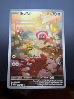 Stufful 154/132 Me01: Mega Evolution Holo Pokemon NM - Image 1