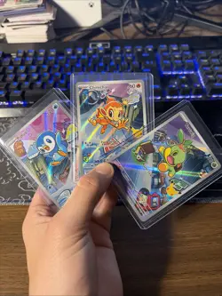 Pokemon TCG First Partner Illustration Collection Series 1 Gen 4 Sinnoh Starters - Image 1