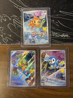 Pokemon TCG First Partner Illustration Collection Series 1 Gen 4 Sinnoh Starters - Image 2