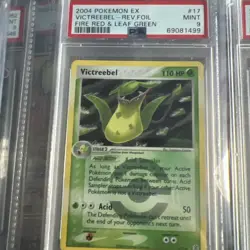 2004 PSA 9 Graded Pokemon 17/112 Victreebel Reverse Holo EX Fire Red Leaf Green - Image 1
