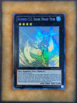 Yugioh Number C32: Shark Drake Veiss ABYR-EN039 Ghost Rare NM - Image 1