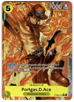 Portgas D Ace PRB02-018 Rare Alt Art Premium Booster The Best Vol. 2 One Piece - Image 1