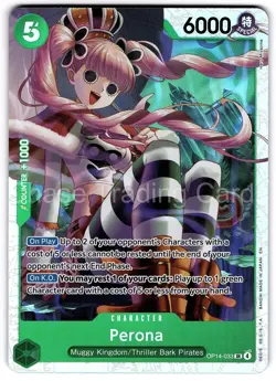 Perona OP14-033 Super Rare The Azure Sea's Seven One Piece Mint NM - Image 1