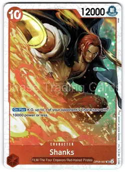 Shanks OP06-007 Super Rare Premium Booster The Best Vol. 2 One Piece Mint NM - Image 1
