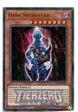 Yugioh Dark Necrofear LDS3-EN002 Ultra Rare 1st Edition Near Mint - Image 1