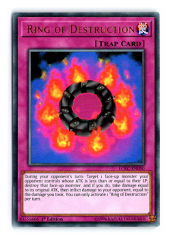 Ring of Destruction - LCKC-EN050 - Ultra Rare - 1st Edition - Yugioh - Image 1