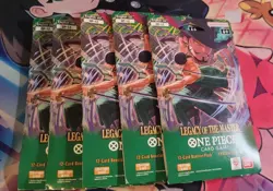 (5) One Piece - OP-12 - Legacy of the Master - Single Booster Packs - Sealed - Image 1