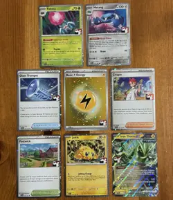 Pokemon Prize Pack Holo NM Lot, Stamped, Series 7, Metang, Energy, TCG Cards - Image 1