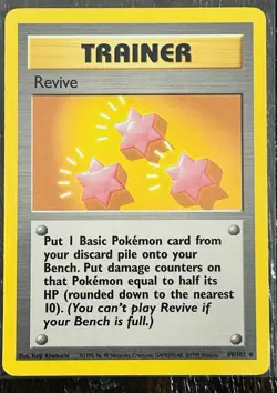 🌟 1999 - Revive TRAINER 089/102 Base Set, Vintage Pokemon Card 🌟 - Image 1