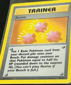 🌟 1999 - Revive TRAINER 089/102 Base Set, Vintage Pokemon Card 🌟 - Image 2
