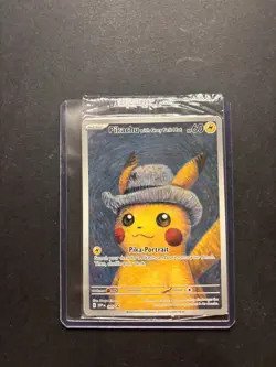 Pokemon TCG: Van Gogh Pikachu with Grey Felt Hat SVP 085 Promo Card - Sealed! - Image 1