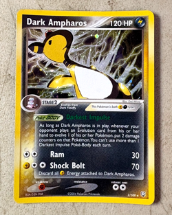 Dark Ampharos 2/109 Holo Rare Team Rocket Returns NM Pokemon Card - Image 1