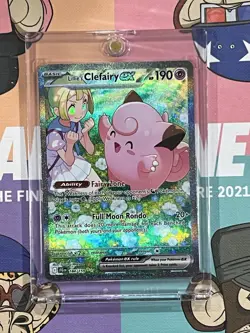 Lillie's Clefairy ex SIR 184/159 Single Raw Card Journey Together Pokemon - Image 1
