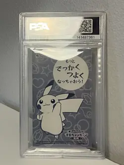PSA 6 Poncho Pikachu Charizard X Mega Campaign Business Card Japanese Pokemon - Image 2