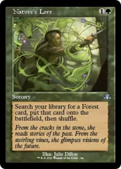Nature's Lore (Retro Frame) - NM Foil U : Dominaria Remastered - Image 1