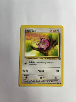 Jigglypuff 54/64 - Jungle Set - VINTAGE WOTC Pokemon CARD - UNLIMITED - NM - Image 1