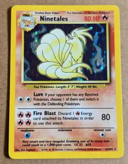 Ninetales (12/102) - Base Set Pokemon Card - Holo Rare - Image 1