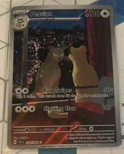 Pokemon TCG Persian Shrouded Fable Holo Illustration Card 078/064 NM - Image 1