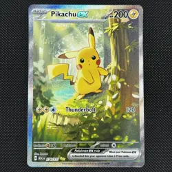 Pikachu EX 276/217 SIR Ascended Heroes Pokemon TCG Alternate Art Rare Holo Card - Image 1