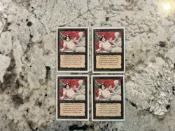 Mtg Sacrifice Revised x4 - Magic the Gathering Revised Sacrifice Playset Played - Image 1