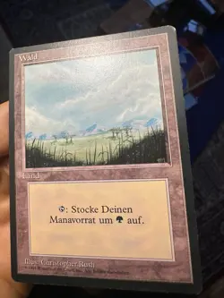 German FBB • Misprint Wald "Forest Plains" • Pack Fresh • Mtg (624) - Image 2